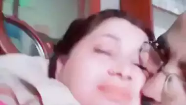 Pervert sucks his Bhabhi’s boobs and kisses her