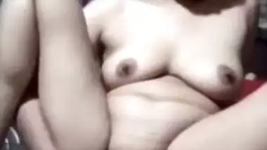 Dehati Desi horny XXX bitch shows her pink pussy hole on selfie cam MMS