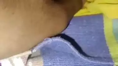 Sleeping sister boob touch by brother and nipple show