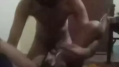 Lonely tenant aunty fuck with young boy at home